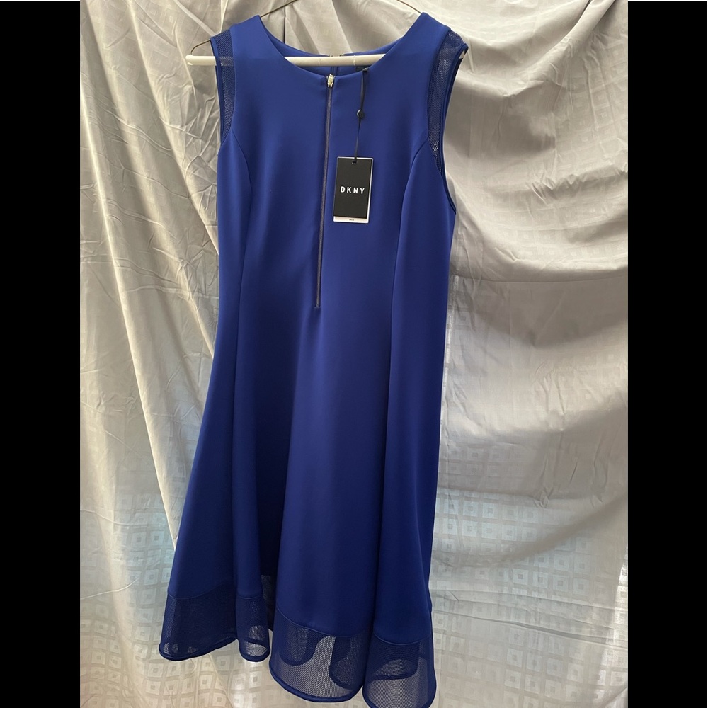 NWT DNKY dress blue